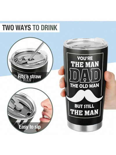 The Old Man But Still The Man 20oz Stainless Steel Tumbler - Birthday and Father's Day Gifts for Dad