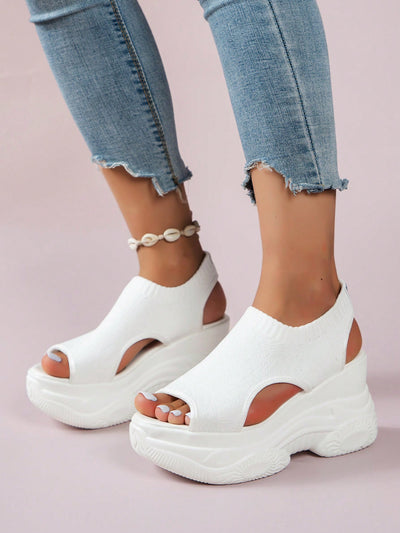 Step Up Your Style with Women's Thick-Soled Platform Sport Sandals