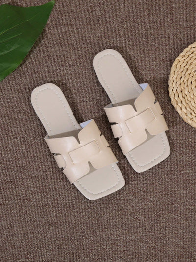 Summer Chic: Korean Style Pleated Beach Sandals for Women