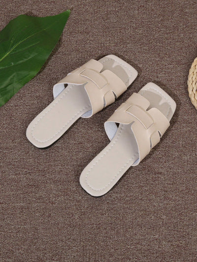 Summer Chic: Korean Style Pleated Beach Sandals for Women