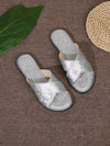 Summer Chic: Korean Style Pleated Beach Sandals for Women