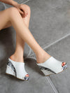 2024 Summer Style: Women's Thick Sole Platform Slippers - Wedge Heel Sandals