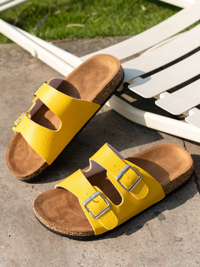 Introducing Cool and Comfy Cork Slides, the stylish and unisex outdoor sandals that offer ultimate comfort. Made with cork material, these sandals are perfect for any outdoor adventure. Experience the coolness and support of cork while looking effortlessly fashionable.