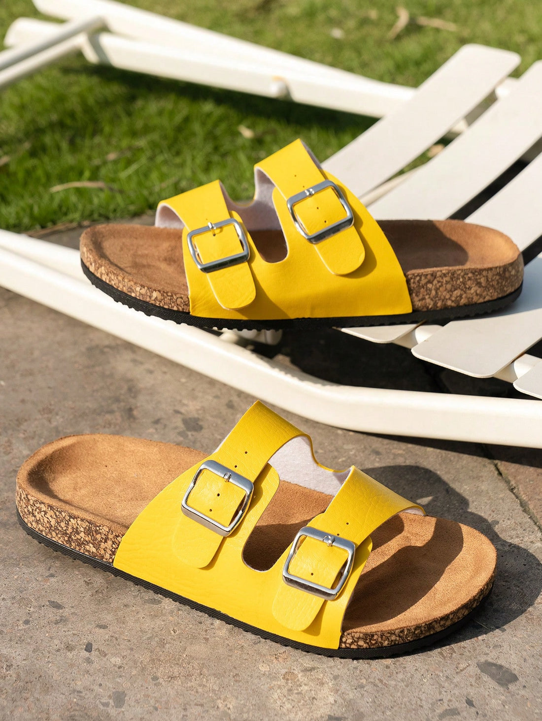 Introducing Cool and Comfy Cork Slides, the stylish and unisex outdoor sandals that offer ultimate comfort. Made with cork material, these sandals are perfect for any outdoor adventure. Experience the coolness and support of cork while looking effortlessly fashionable.