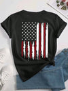 Show Your American Pride with Women's Patriotic Short Sleeve T-Shirt