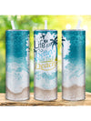 Summer Beach Party Stainless Steel Tumbler: Stay Cool All Year Round!