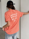 Empowerment in Print: Slogan Graphic Drop Shoulder Tee