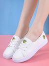 White Anti-Slip Flat Loafers: Durable and Versatile Women's Casual Shoes