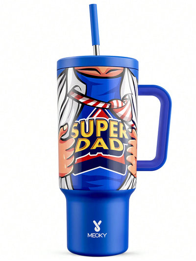 Stay hydrated and energized throughout the day with our 40oz Super Dad Print Insulated Tumbler! This tumbler keeps your drinks hot or cold on the go, making it perfect for busy dads who are always on the move. Its insulated design maintains the temperature of your drink, ensuring it stays refreshing and satisfying for longer. A must-have for all super dads out there!