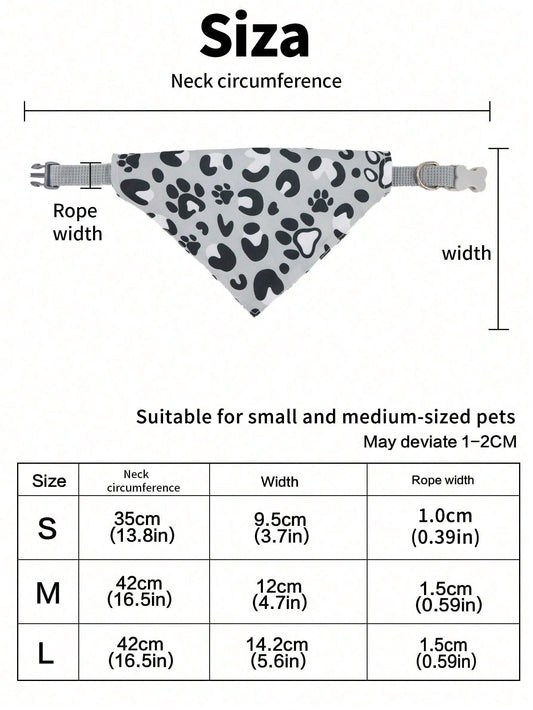 Cute Cartoon Pet Bandana: Keep Your Small Dog Stylish and Clean Indoors and Outdoors!