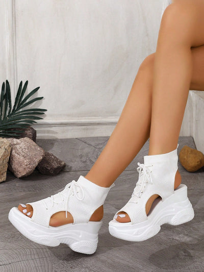 Step Up Your Style with Women's Thick-Soled Platform Sport Sandals