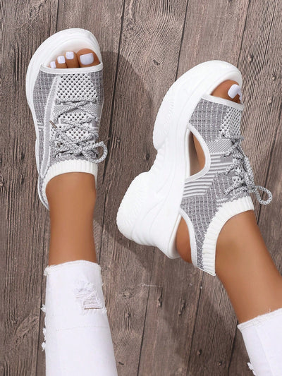 Step Up Your Style with Women's Thick-Soled Platform Sport Sandals