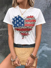 Summer Outing Love: Heart and Star Printed Casual T-Shirt