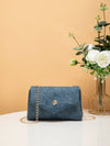 Chic Denim Flap Crossbody Bag: The Perfect Accessory for Stylish Women