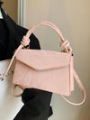 Retro Chic: Vintage Woven Texture Small Square Bag - Three-in-One Women's Shoulder Messenger Bag