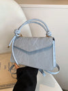 Retro Chic: Vintage Woven Texture Small Square Bag - Three-in-One Women's Shoulder Messenger Bag