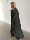 Chic and Comfortable: Oversized Maxi Shirt Dress for Women