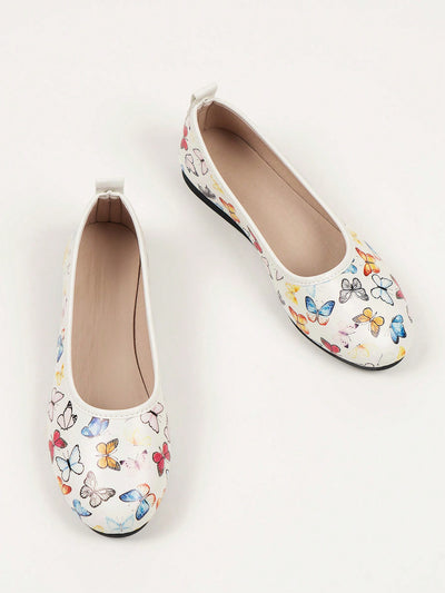 New Arrival: Elegant Butterfly Pattern Flat Shoes for Women - Perfect for Weddings & Music Festivals at Low Prices