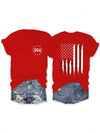 Show Your American Pride with Women's Patriotic Short Sleeve T-Shirt