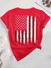 Show Your American Pride with Women's Patriotic Short Sleeve T-Shirt