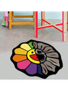 Cartoon Funny Rainbow Sunflower Patterned Carpet: Irregular Shaped Rug for Every Room in Your Home