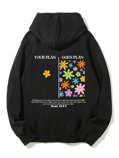 Blooming Beauty Hoodie: Women's Spring/Summer Floral Slogan Sweatshirt