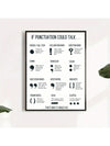 English Punctuation Poster: A Stylish and Educational Addition to Any Classroom or Home