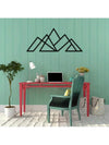 Geometric Mountain Metal Wall Art - Contemporary Rustproof Iron Home Decor