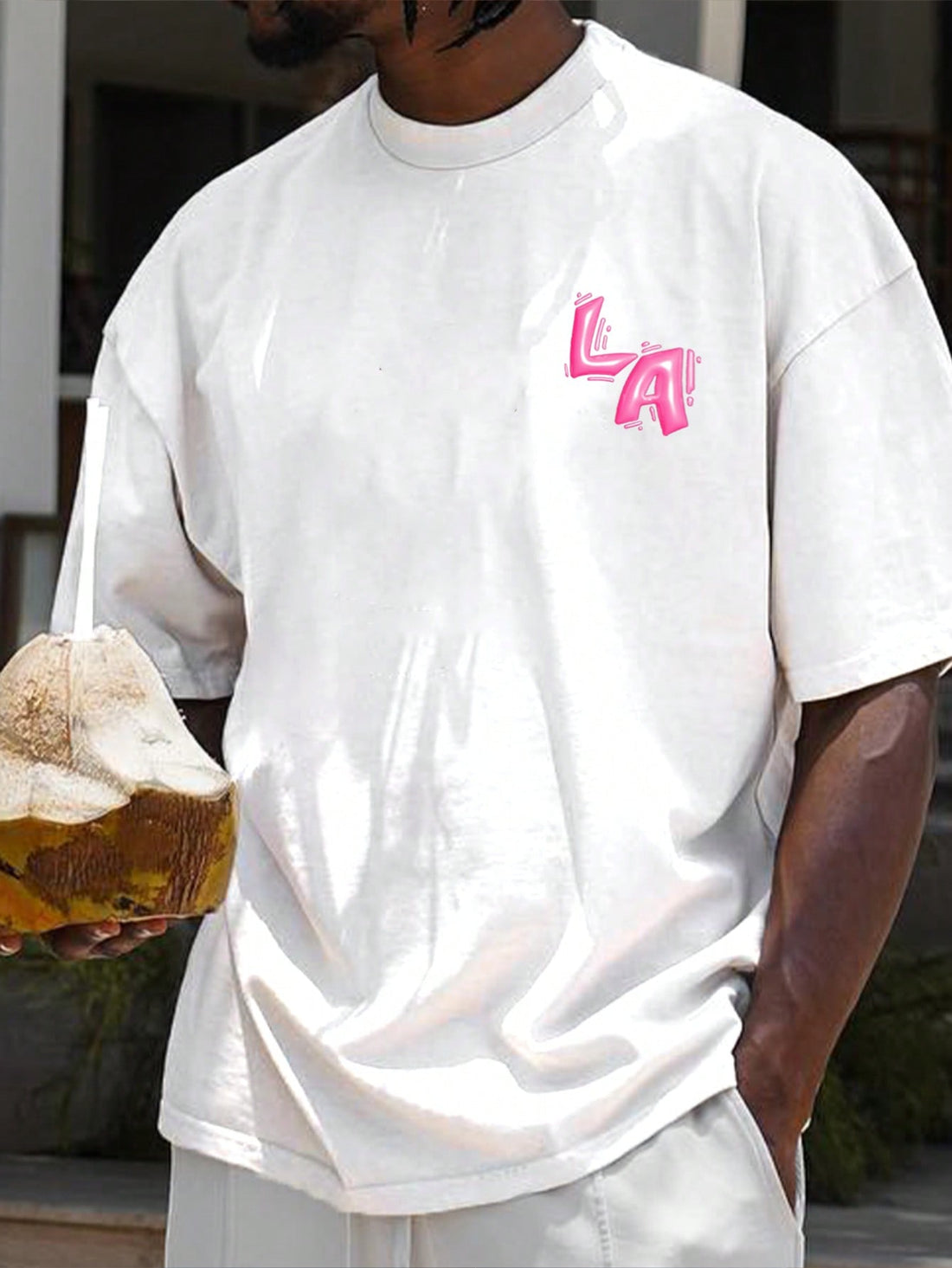 Upgrade your summer wardrobe with Urban Style: Men's Summer Casual Round Neck Letter Print T-Shirt. Made from high-quality materials, this shirt features a stylish round neck design with a bold letter print. Look effortlessly cool and comfortable in this must-have addition to your casual wear collection.