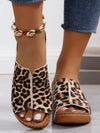 Stylish Snake & Leopard Print Flat Sandals: Slip into Summer Comfort