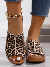 Stylish Snake & Leopard Print Flat Sandals: Slip into Summer Comfort