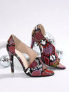 Snake Charmers: Women's Asymmetric High Heel Sandals for Evening Parties