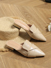 Summer Chic: Women's Soft Pointed Toe Slip-On Mules with Thick Heel