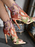 Fiery Elegance: Women's Rhinestone Flame Cut-Out Pointy Heels