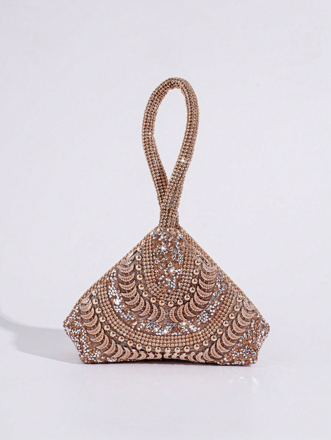Make a statement at any party with our Dazzling Diamond Evening Clutch. This glittery handbag is crafted to perfection, making it perfect for any sparkling occasion. Its stunning design and intricate details will surely turn heads. Be the star of the night with our elegant and luxurious clutch.