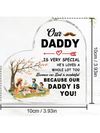 Father's Day Heart-Shaped Acrylic Gift: Our Daddy Is Special