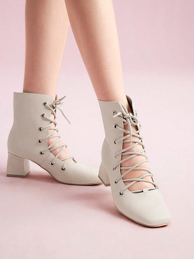 These Crystal British Wind Short Boots are the perfect combination of style and functionality for the spring and autumn seasons. Featuring a stylish chunky heel, these boots provide both comfort and stability while still exuding a chic and fashionable look. Elevate your wardrobe with these must-have boots.