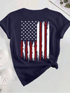 Show Your American Pride with Women's Patriotic Short Sleeve T-Shirt