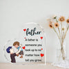 Father's Day Heart-Shaped Acrylic Gift: Thoughtful Father Ornaments and Home Decorations