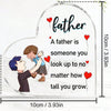 Father's Day Heart-Shaped Acrylic Gift: Thoughtful Father Ornaments and Home Decorations