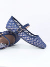 Chic and Comfy: Apricot Square Toe Mesh Flats - Perfect for Parties and Office