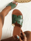 Summer Flat Sandals: Stay Stylish and Comfy with Open-Toe Cool Slippers