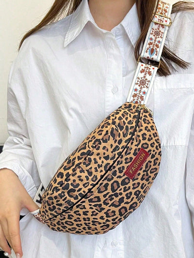 Chic Multicolor Canvas Waist Bag: Stay Stylish on the Go!