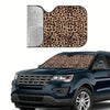 Stylish Leopard Print Car Windshield Sunshade: Stay Cool and Protected on the Road