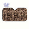 Stylish Leopard Print Car Windshield Sunshade: Stay Cool and Protected on the Road