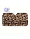 Stylish Leopard Print Car Windshield Sunshade: Stay Cool and Protected on the Road