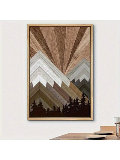 Rustic Western Forest Canvas Print: Modern Art for Living Room and Bedroom Decor