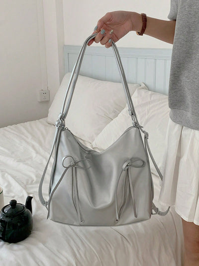 Chic Bow Knot Backpack: The Ultimate Fashionable Korean Tote Bag for Daily Adventures