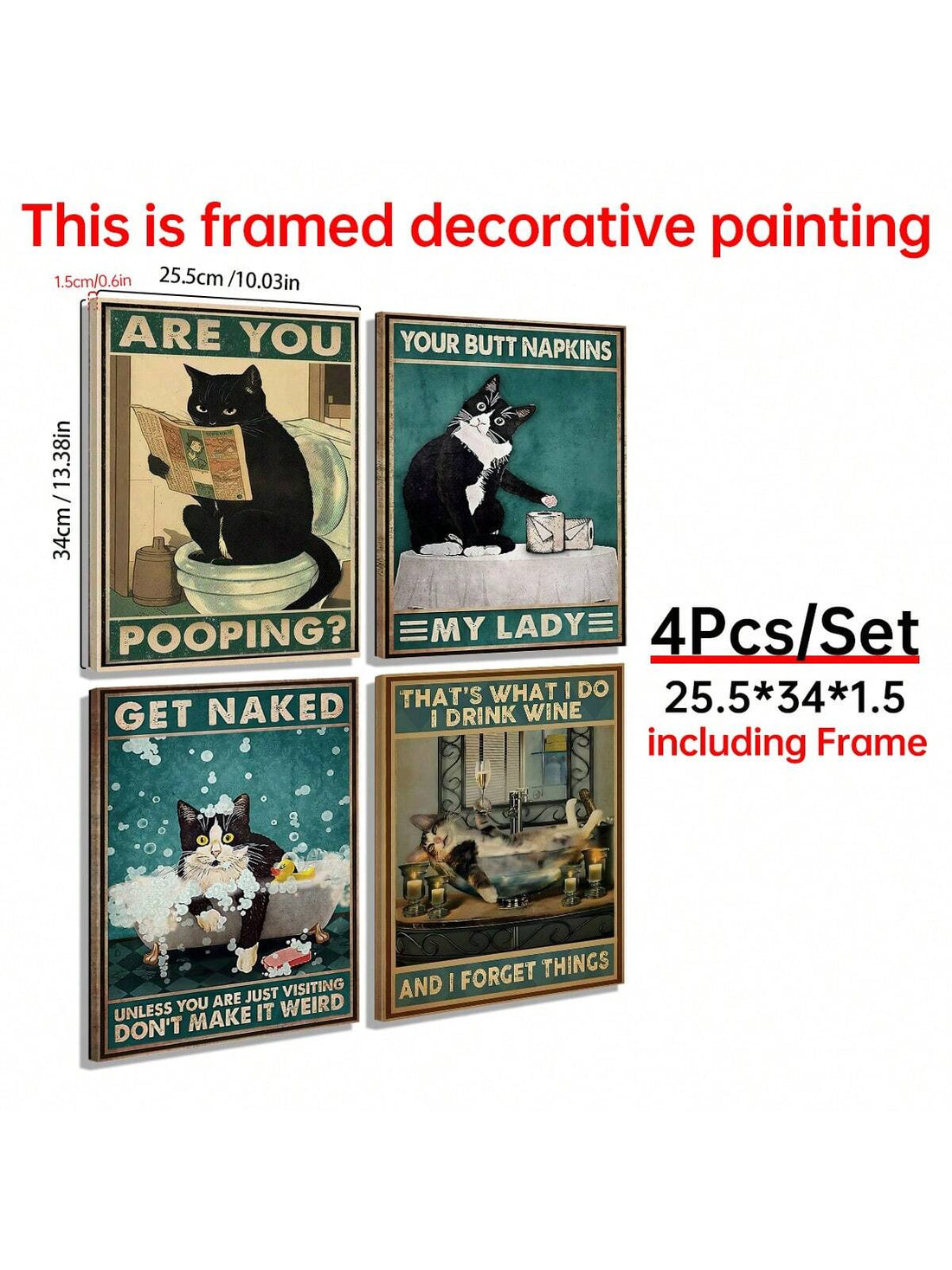 This vintage-inspired poster featuring whimsical animal illustrations is a perfect addition to any home decor. Its nostalgic charm will bring a smile to your face and motivate you with its uplifting messages. Made with high-quality materials, it is a timeless piece that will add character to your space.