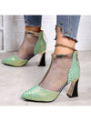 Chic & Airy: Breathable Mesh Pointed Toe High Heels